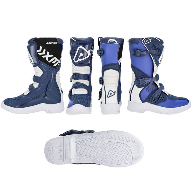 acerbis bottes enfant x team bleu cross
