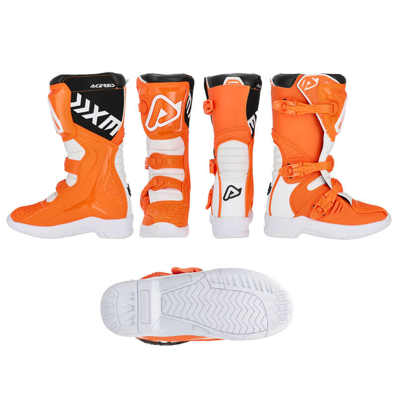 acerbis bottes enfant x team orange cross