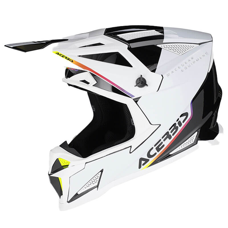 acerbis casque T711 blanc noir motocross