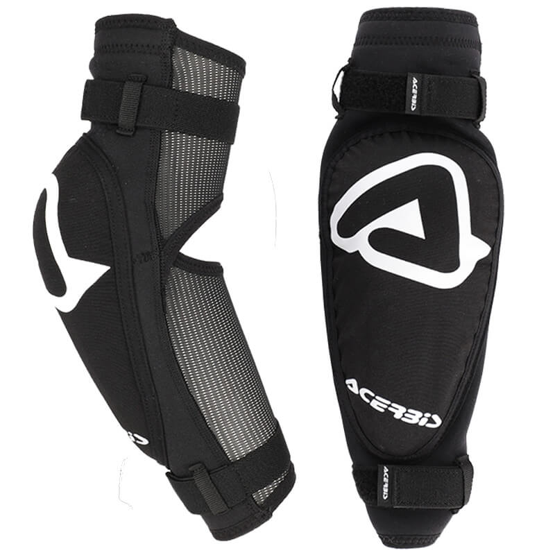 acerbis coudieres enfant x elbow noir blanc mx