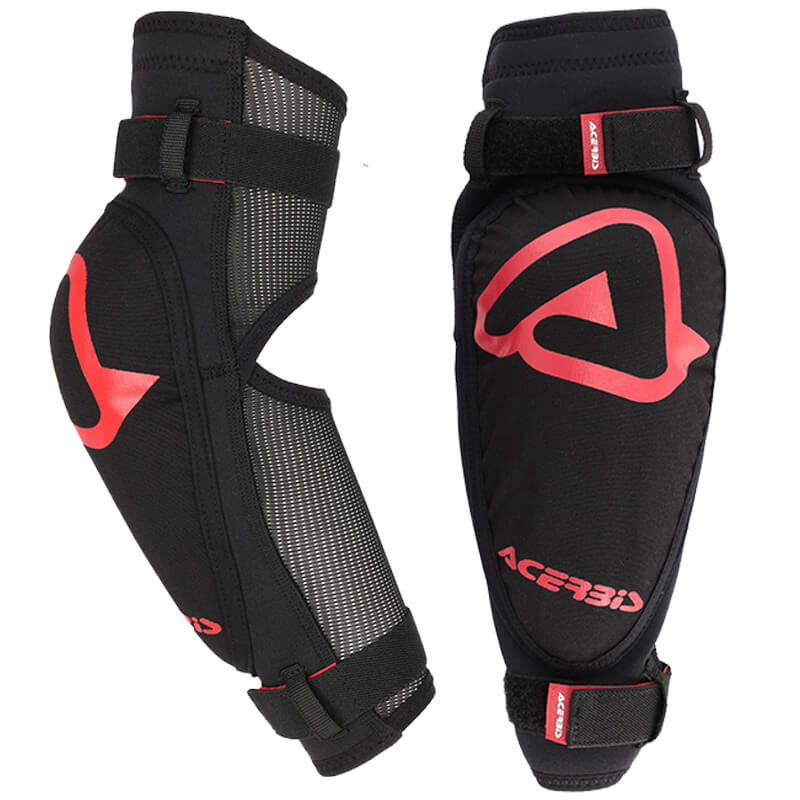 acerbis coudieres enfant x elbow noir rouge mx