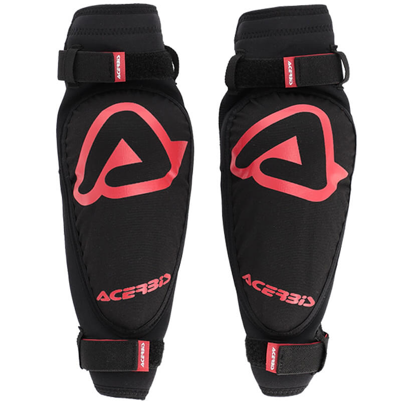acerbis coudieres enfant x elbow noir rouge