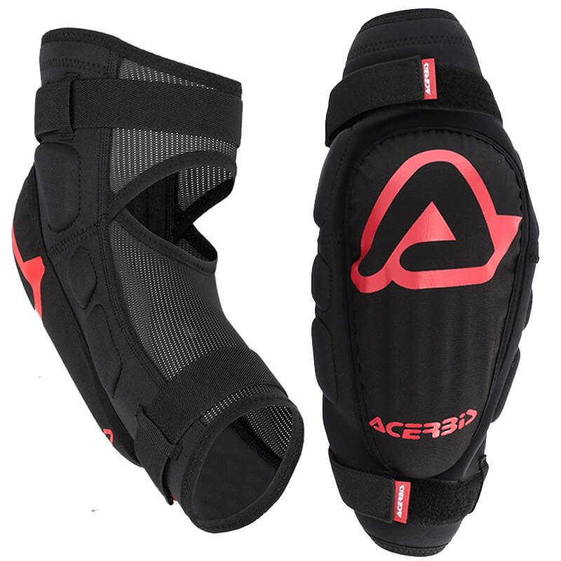 acerbis coudieres x elbow noir rouge mx