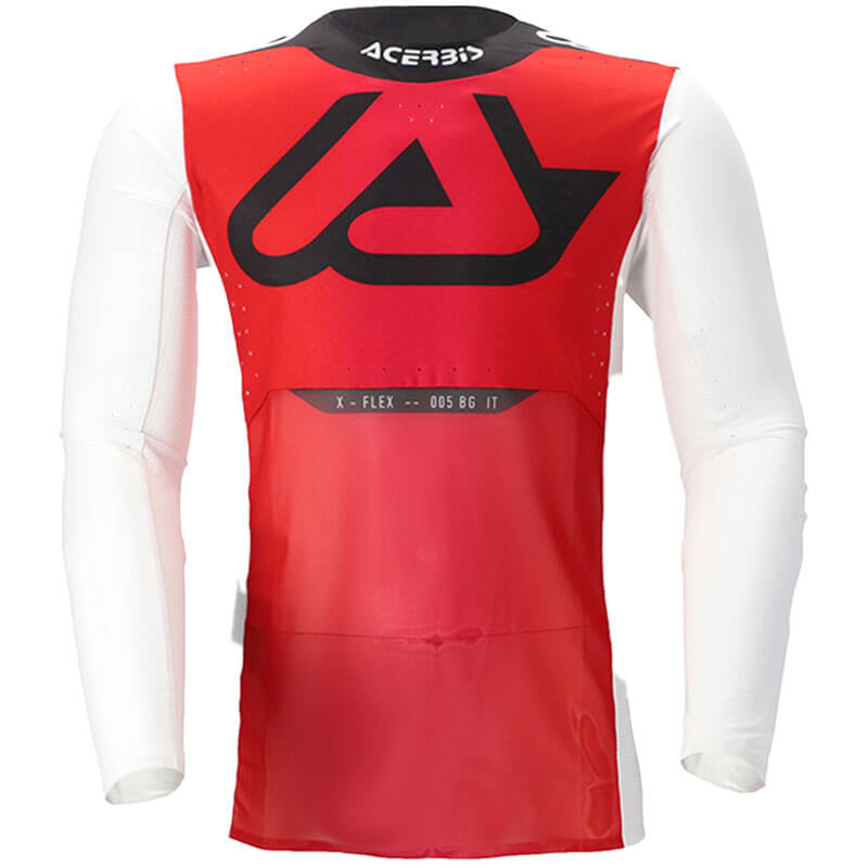 acerbis maillot x flex anaheim rouge blanc