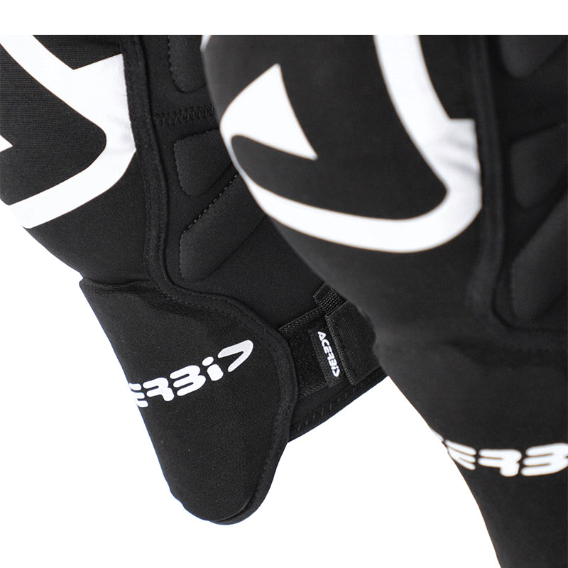 acerbis protection genoux soft noir blanc enduro motocross sx