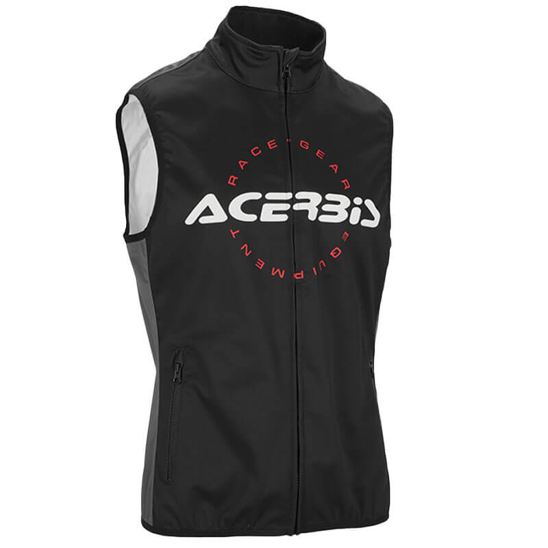 bodywarmer acerbis softshell linear noir gris cross