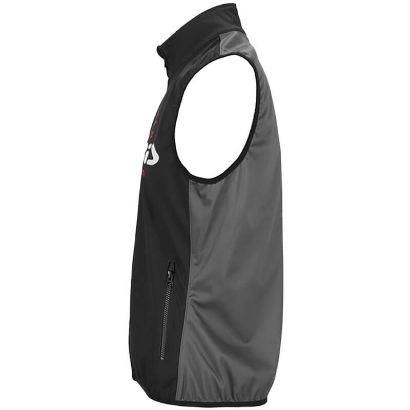 bodywarmer acerbis softshell linear noir gris enduro cross