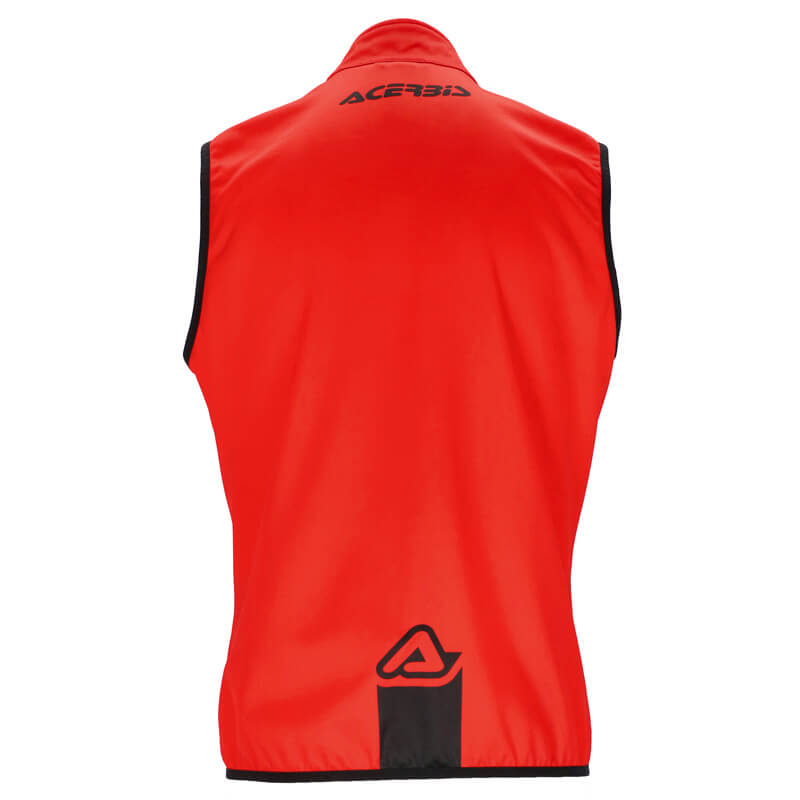 bodywarmer acerbis softshell linear rouge 2024 enduro