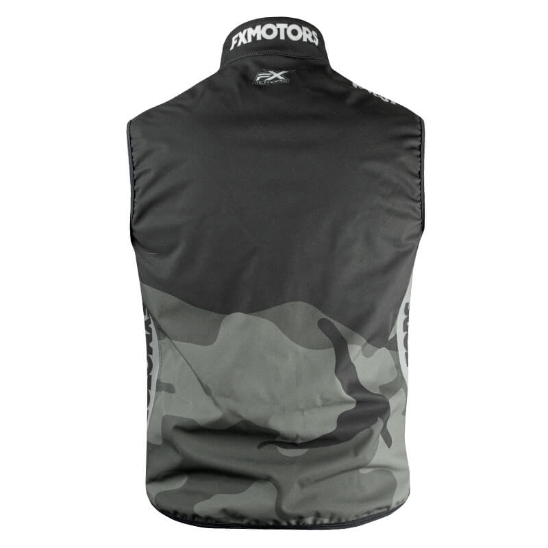 bodywarmer fxmotors camo 2020 gris first