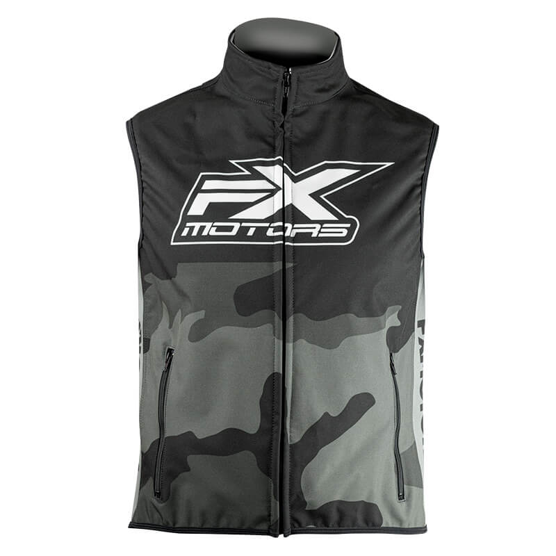 bodywarmer fxmotors camo 2020 gris