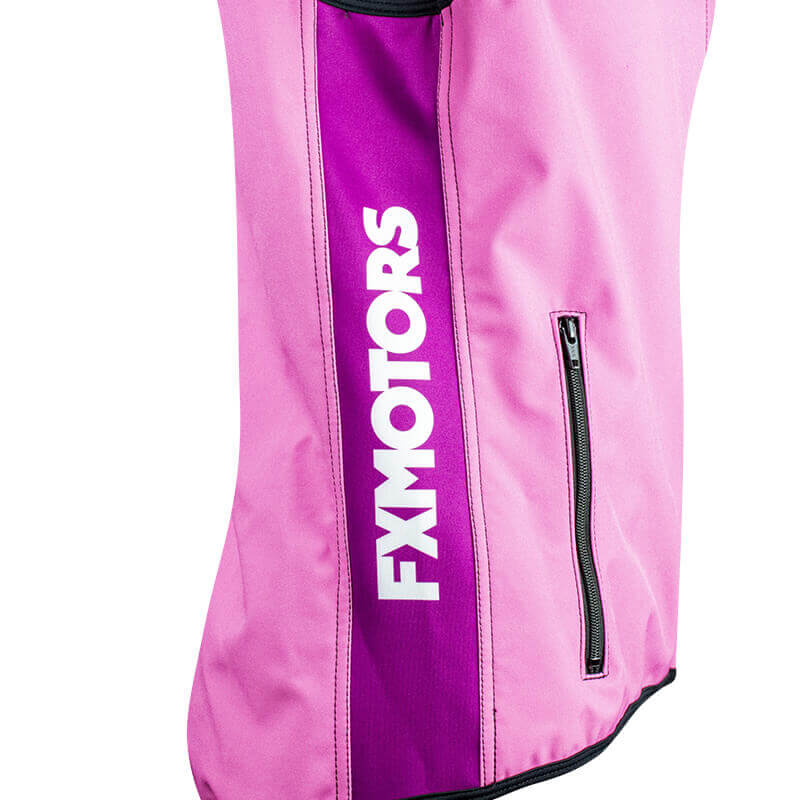 bodywarmer fxmotors violet rose motocross girl