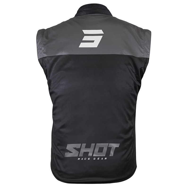bodywarmer shot lite blanc moto