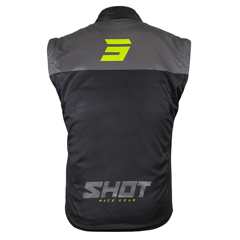 bodywarmer shot lite jaune fluo moto