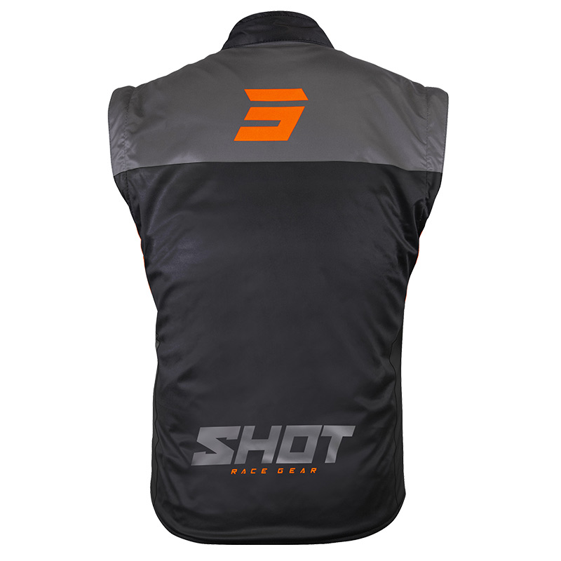 bodywarmer shot lite orange moto