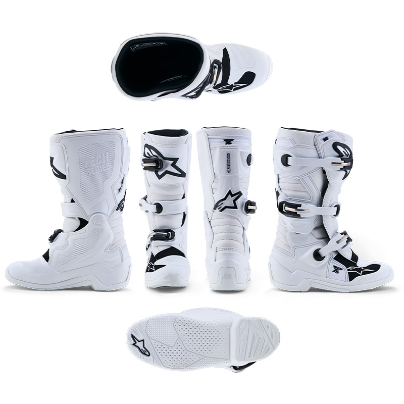 botte alpinestars tech 7 s blanc moto