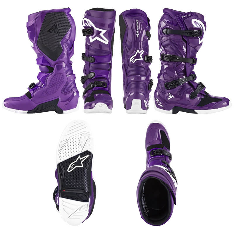 botte alpinestars tech 7 violet 2025 cross