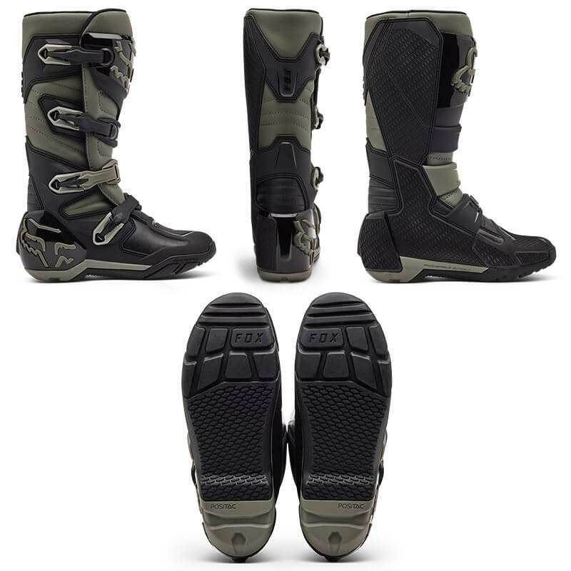 botte enduro fox racing comp x gris 2025 quad