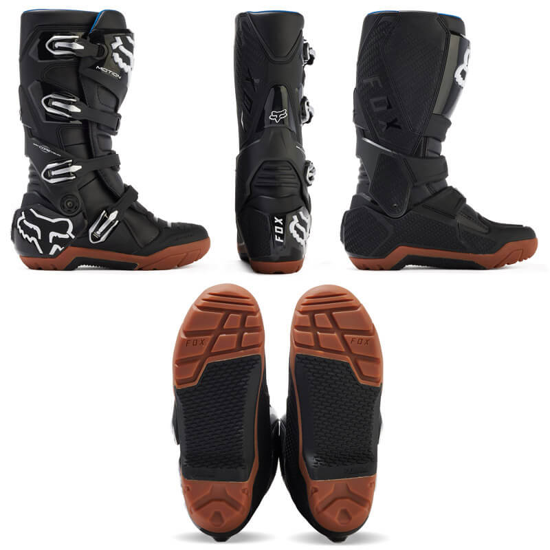 botte enduro fox racing motion x noir marron 2024 quad