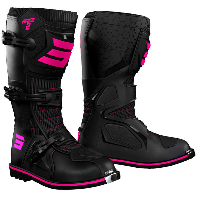 botte enfant shot race rose 2023