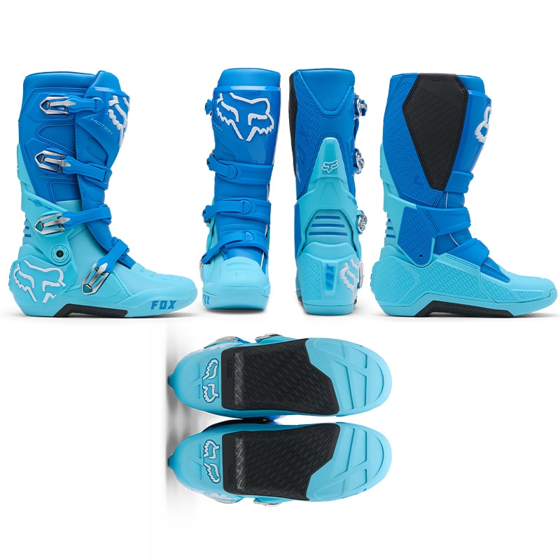 botte fox racing 2027 motion bleu moto