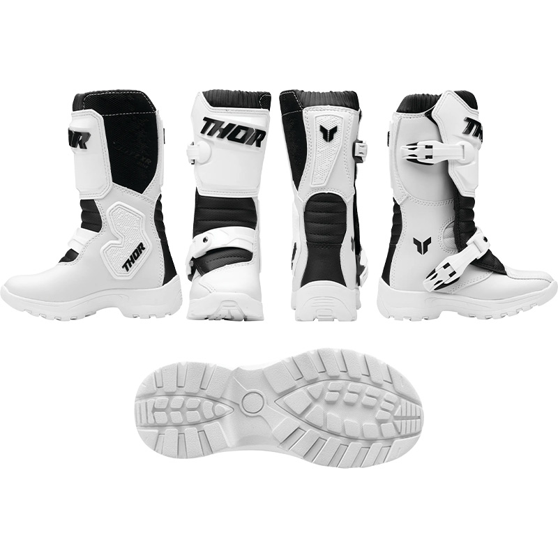 botte thor sp26 mini blitz xr blanc moto