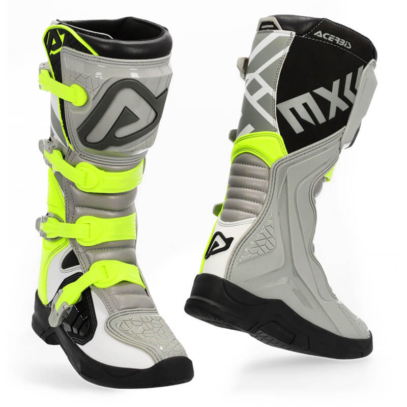 bottes acerbis x team gris jaune fluo 2021