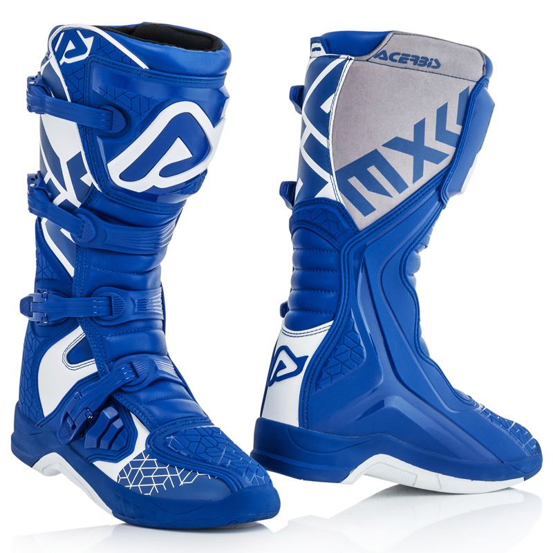 bottes acerbis x team stivale bleu blanc 2019