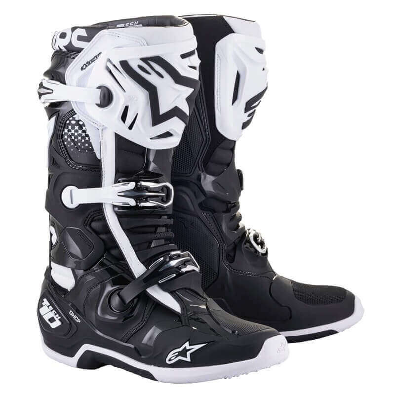 bottes alpinestars tech 10 noir blanc 2024