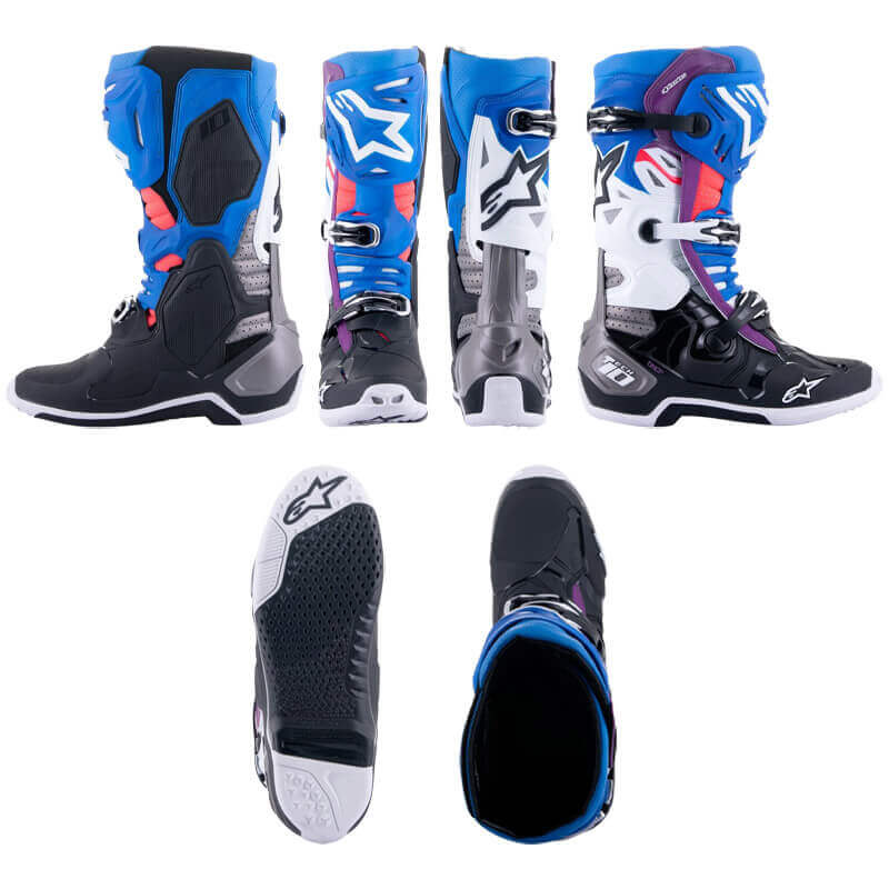 bottes alpinestars tech 10 supervented bleu 2024 mx