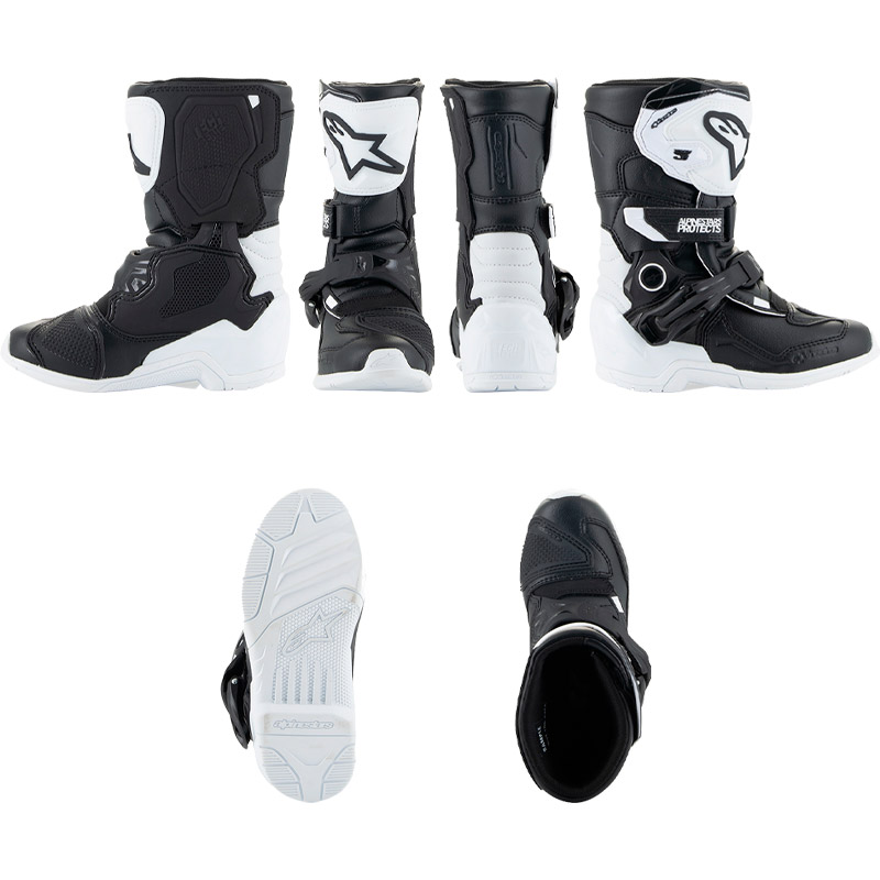 bottes alpinestars tech 3s enfant 2024 noir motocross