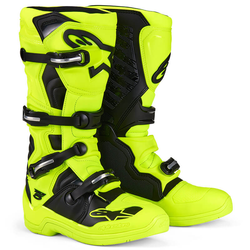 bottes alpinestars tech 5 jaune fluo 2025