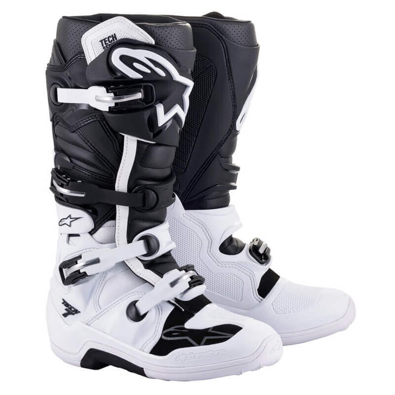 bottes alpinestars tech 7 blanc noir 2023