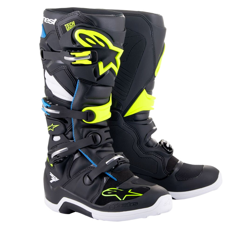 bottes alpinestars tech 7 noir jaune 2023