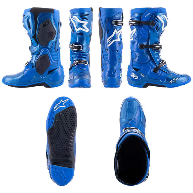 bottes alpinestars tech10 bleu 2024 cross