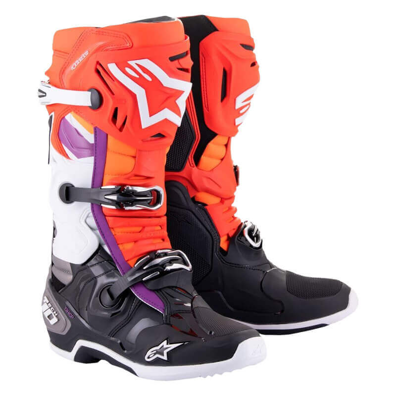 bottes alpinestars tech10 orange 2024