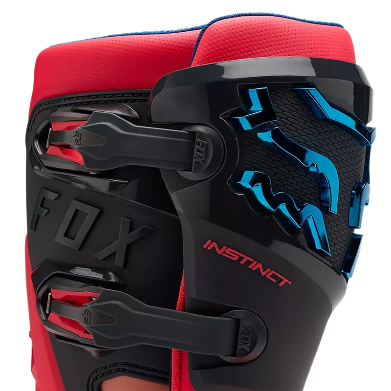 bottes cross Instinct Vision le 2026 rose fluo bleu noir