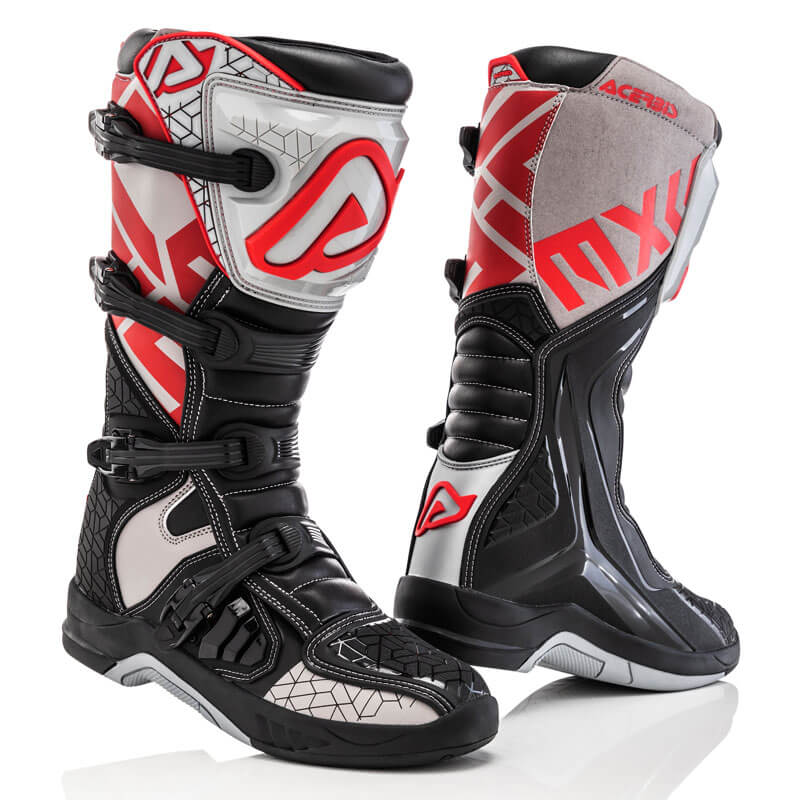 bottes cross acerbis x team noir gris 2020