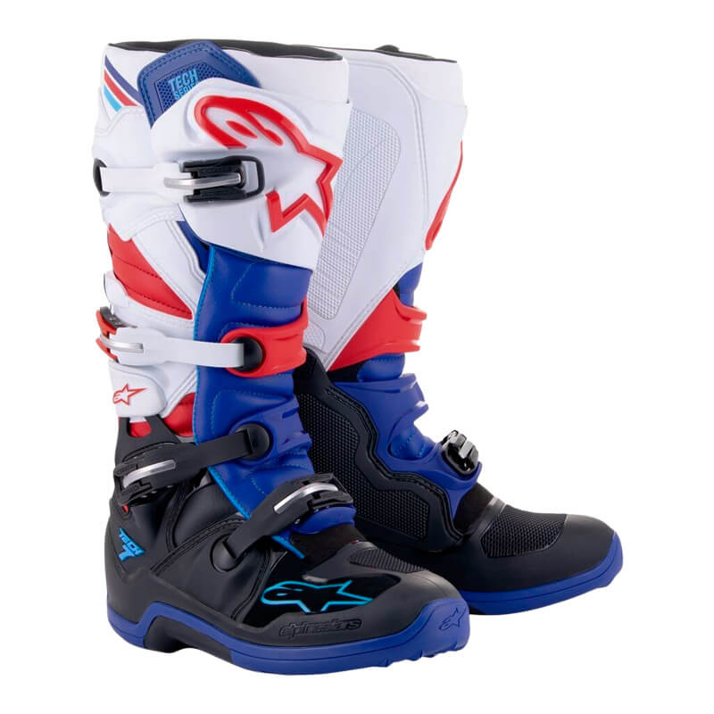 bottes cross alpinestars tech 7 bleu 2023