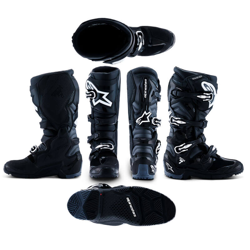 bottes cross alpinestars tech7 enduro 2026 noir motocross