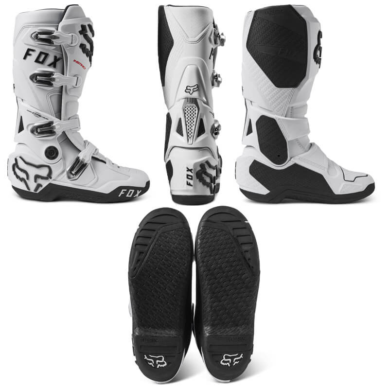 bottes cross fox instinct 2 0 2023 blanc motocross