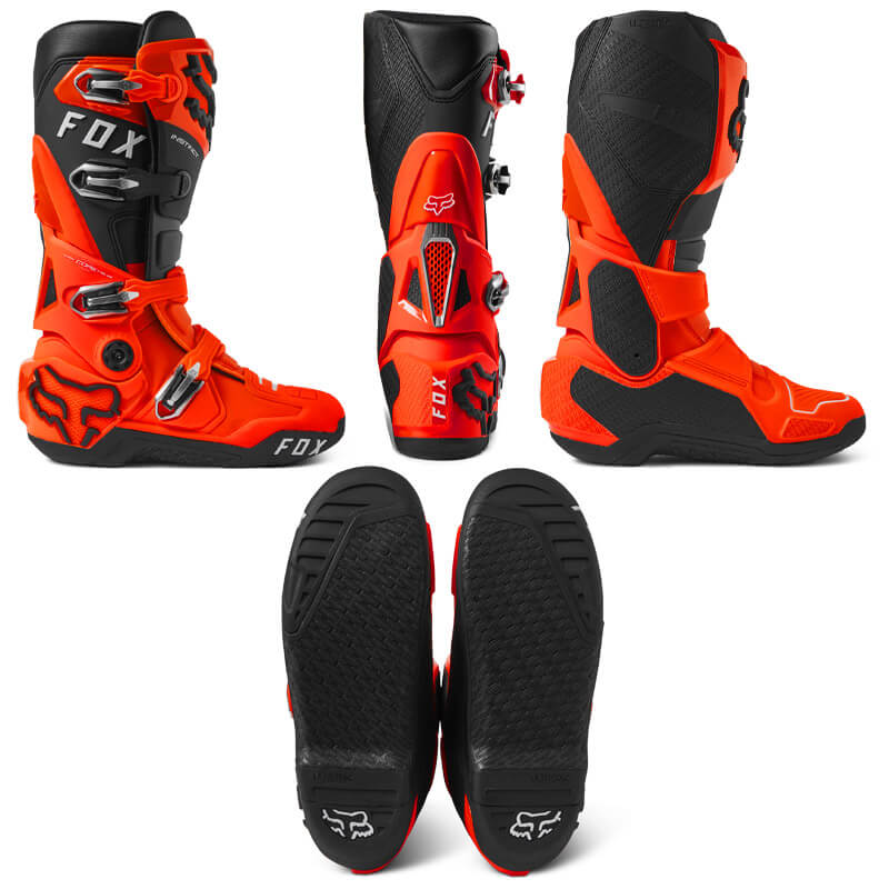 bottes cross fox instinct 2 0 2023 orange motocross