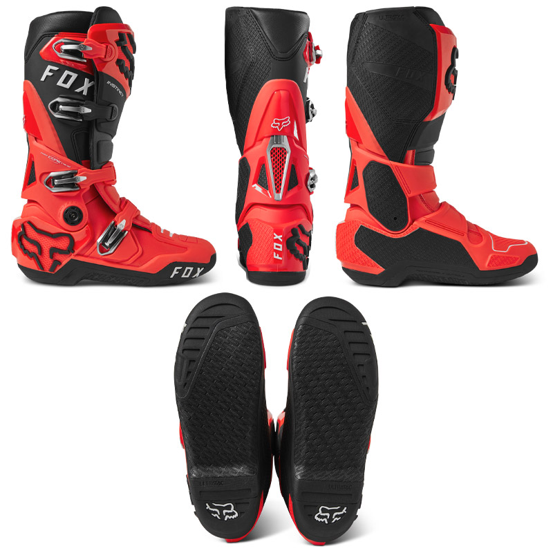 bottes cross fox instinct 2 0 2023 rouge motocross