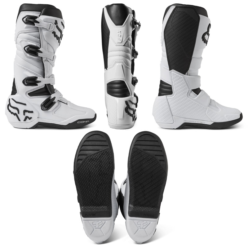 bottes cross fox racing comp 2023 blanc motocross