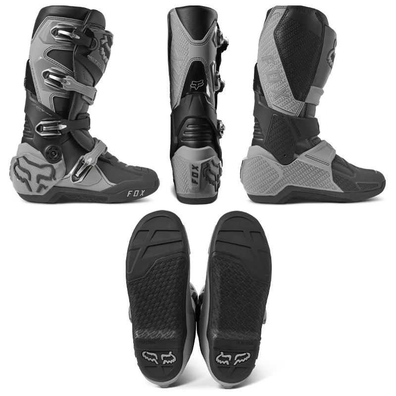 bottes cross fox racing motion 2023 gris motocross