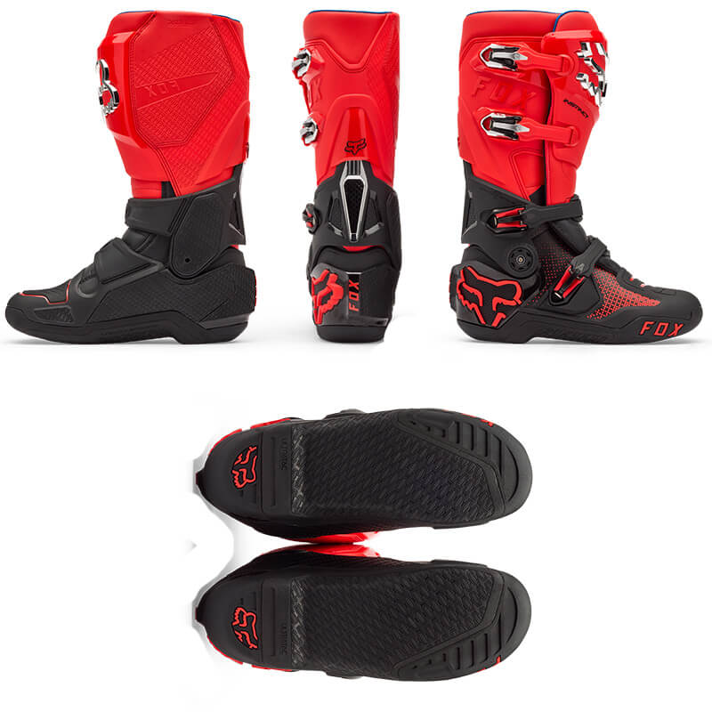 bottes cross instinct rouge noir mx