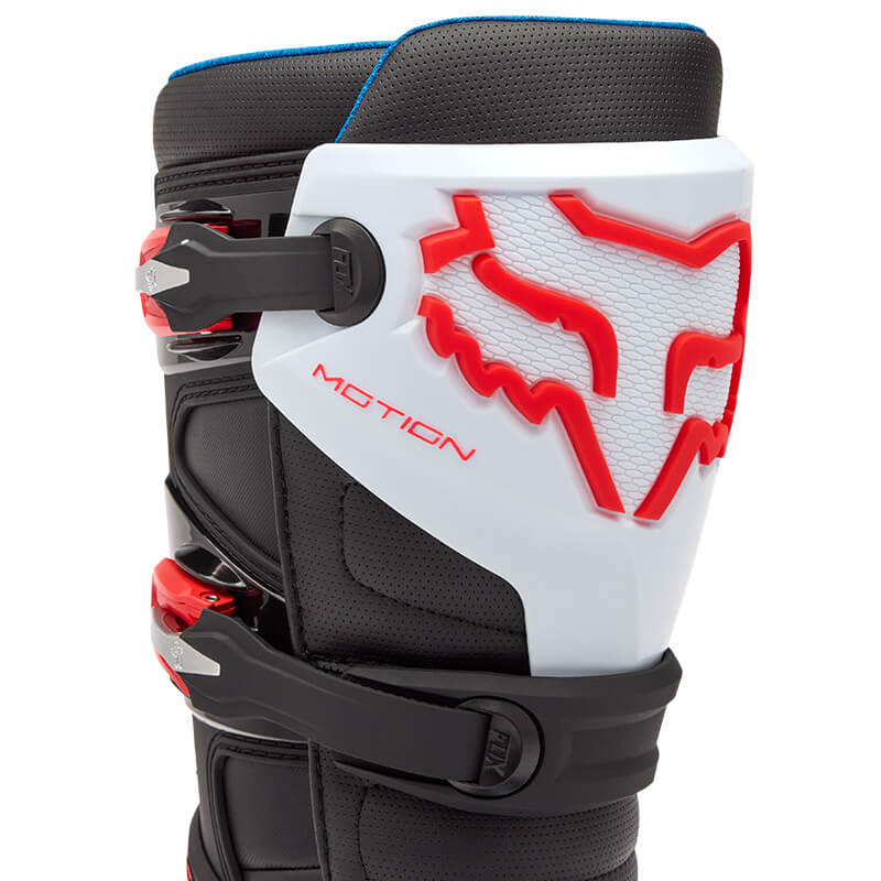 bottes cross motion noir rouge fluo sx