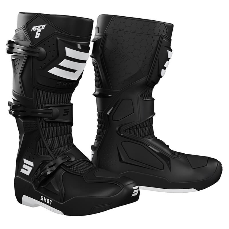 bottes cross shot race 6 noir 2023