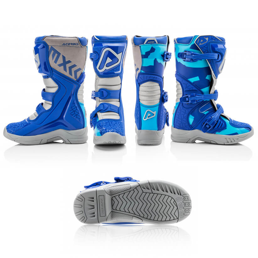 bottes enfant acerbis x team bleu 2023 cross