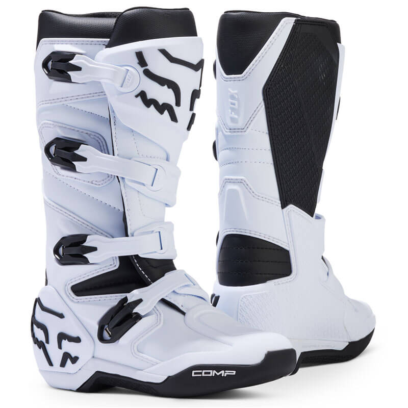 bottes enfant fox racing comp blanc
