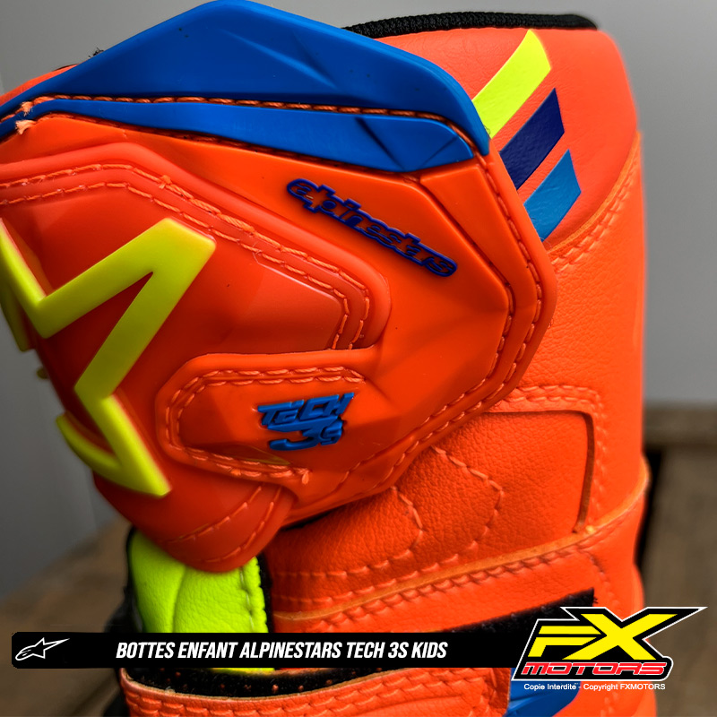 bottes enfant motocross alpinestars tech 3s kids orange 2024 